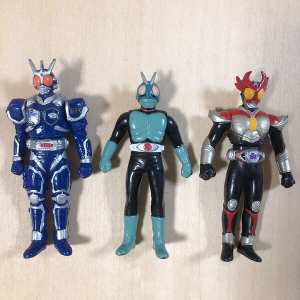 仮面ライダー ソフビ フィギュア 3体セット