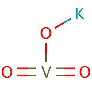 メタバナジン酸カリウム 99% 100g KVO3 バナジン酸カリウム(V) 無機化合物標本 試薬 試料