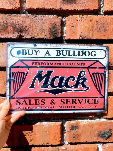 Mack TRACKS レトロ ブリキ看板 ビンテージ 
