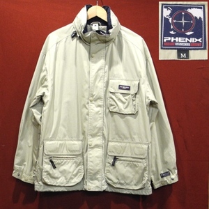 PHENIX フェニックス スポーツ 90's ZIP IN ナイロン ジャケット Cordura GEAR スノーウェア マウンテンパーカー ベージュ M 美品