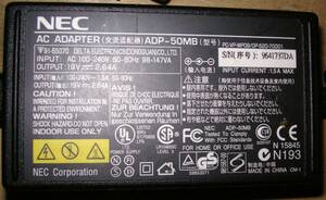 ACアダプター NEC ADP-50MB ＤＣ１９Ｖ ２.６４Ａ