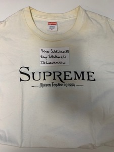 【中古品】 Supreme　シュプリーム　Tシャツ MAISON FONDEE EN 1994 Box Logo　白　XL　希少
