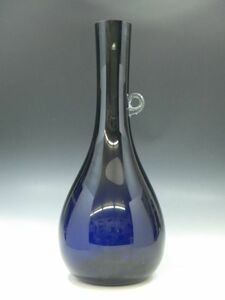 h1C124Z0.1 m NARUMI SANYU JAPAN 青 ブルー フラワーベース 花瓶 高さ約59.5㎝