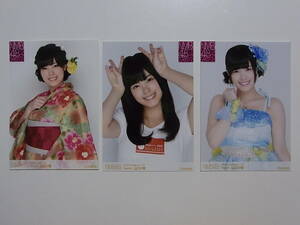 3種★NMB48 山口夕輝 2013 July August October ランダム生写真★