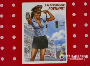 ▽▼▽23018-ExHS▽▼▽[VINTAGE SEXY LADY-STICKER] セクシーピンナップガール＊Russian & American