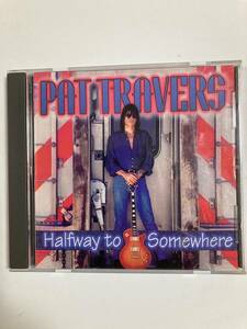 【ブルースロック】パット・トラバース(PAT TRAVERS)「ハーフウェイ・トゥ・サムウェア(Halfway to Somewhere)」(レア)中古CD,US初盤,BR‐6