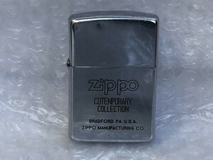 □■ Zippo COTENPORARY COLLECTION ジッポー ライター ■ G ZIPPO V 1989年 2月製 ■□ シンプル 銀色 デザイン