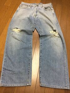 G1 Bobson goods Denim pants W34 504 BOBSON made in Japan red ear 