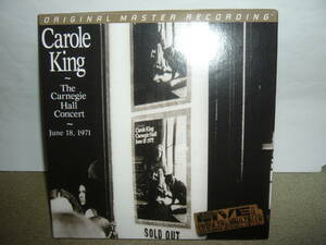 初期/全盛期Carole Kingの貴重なライヴ音源「The Carnegie Hall Concert ~ June 18, 1971」Mobile Fidelity社SACD仕様限定盤　輸入盤中古。