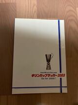 サッカー日本代表　キリンチャレンジカップ2003アルゼンチン　パラグアイ戦　パンフレット_画像1