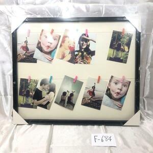 photo frame フォトフレーム 写真 ブラック アンティーク インテリア おしゃれ 63x3x53 cm F-684