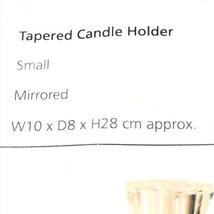 Tapered Candle Holder Small Mirrored キャンドル ホルダー インテリア おしゃれ W10xD8xH28 cm F-784_画像4