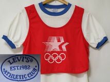 稀少 デッドストック ! 80s Levis リーバイス OLYMPIC ロサンゼルス オリンピック ロス五輪 ビンテージ Tシャツ US-S//2020 2021 東京 五輪_画像1