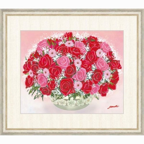 杉浦ミカ 薔薇 バラ 美術品 絵画 静物画 120cm의 상품 상세 | 일본