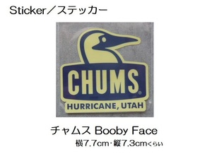 チャムス Sticker ステッカー CHUMS Booby Face ネイビー CH62-1124 新品