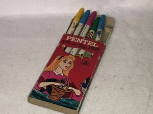 新品　未使用　1960 1970年代 ディズニー　白雪姫　七人の小人　walt disney 雑貨　古い　昔の　昭和　鉛筆　vintage pentel