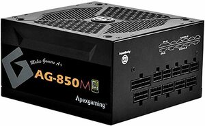 850W Apexgaming AGシリーズ 80 PLUS GOLD認証 850W フルプラグインATX電源 10年保証 PS