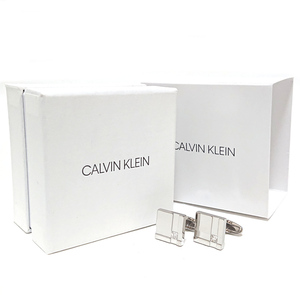 【ckc3】Новые запонки CALVIN KLEIN Calvin Klein Запонки Серебро × прозрачный камень