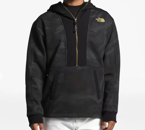 USAモデル THE NORTH FACE カモフラ ハーフジップ パーカー 海外L(国内XLサイズ~) ノースフェイス 裏起毛 カモ柄 迷彩 送料無料