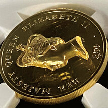 【イギリス金貨 ウルトラハイレリーフ】2012 アセンション島 50ポンド 金貨 エリザベスII世 即位60周年記念 NGC PF69UC アンティークコイン_画像3