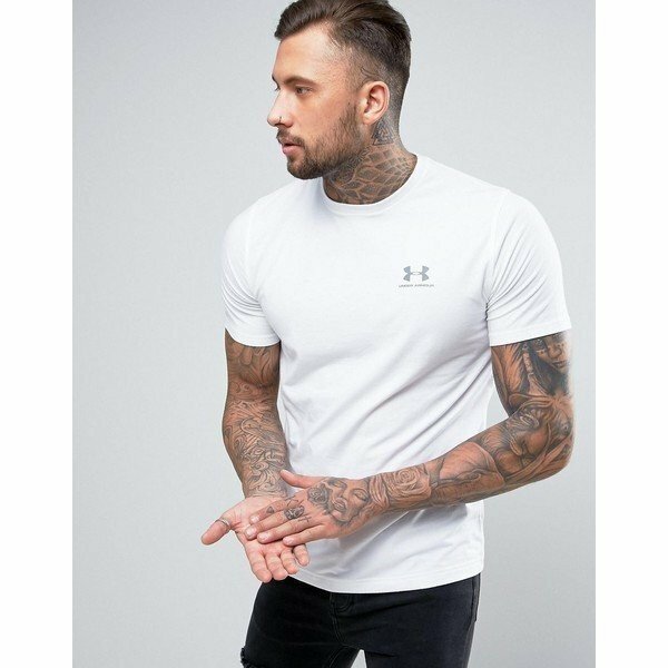 アンダーアーマー メンズ　ロゴＴシャツ　 Under Armour Sportstyle　 T-Shirt In White 1257616-100 White /（US） M