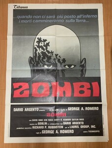 zombi Italy version large original poster George *A*romero direction da rio *arujentoDAWN OF THE DEAD 1978 year 