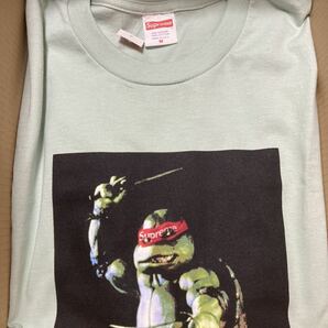 送料無料 新品 M Supreme Raphael Tee Pale Aqua シュプリーム Ｔシャツ　ラファエル　タートルズ