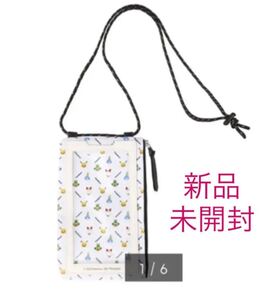 新品未使用 GU ジーユー ポケモン モバイルネックポーチ サコッシュ ヒバニー メッソン サルノリ ホワイト