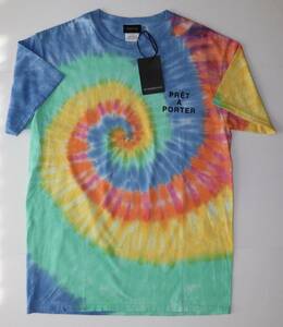 定価6800 新品 本物 OVERDESIGN Tシャツ カットソー TIE DYE TEE P19042333TE M オーバーデザイン 1034