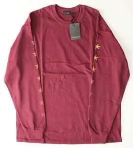 定価16000 新品 本物 OVERDESIGN トップス スウェット DOUBLE L/S "SUNSET STAR" P19042330LS XL オーバーデザイン 1038