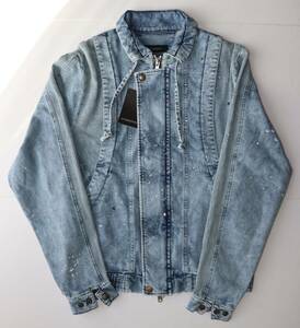 定価48000 新品 本物 OVERDESIGN デニム ジャケット ブルゾン DENIM SKI BLOUSON S P18110626JK オーバーデザイン 1058