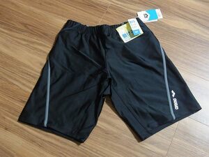 [ easy .]40%OFF Arena fitness swimsuit S size LAR-9307 inner attached new goods prompt decision black gray swim men's ARENA