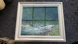 Art hand Auction Pintura [con marco] Pintura al óleo Tamaño del marco aprox. 83x71cm, cuadro, pintura al óleo, Naturaleza, Pintura de paisaje