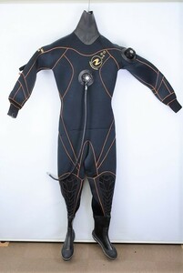 AQUALUNG акваланг 5mm женский сухой гидрокостюм (166cm/50kg/ ботинки 25cm)[Dsuit-200901IE]