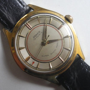 ドイツ製 ANKER アンティーク 1950年代 機械式手巻き時計 18石 完動品 ビンテージ