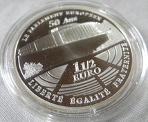 フランス 1,5ユーロ 記念銀貨 2008年 プルーフ コイン EURO 22,2g_画像3