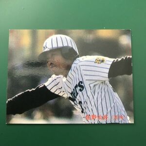 1985年　カルビー　プロ野球カード　85年　18番　阪神　佐野　　　【管理NO:3-27】