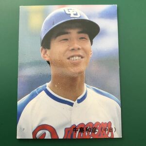 1985年　カルビー　プロ野球カード　85年　11番　中日　牛島　　　【管理NO:3-27】
