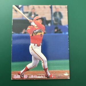 美品　1985年　カルビー　プロ野球カード　85年　165番　日本ハム　島田　　　【管理NO:3-15】