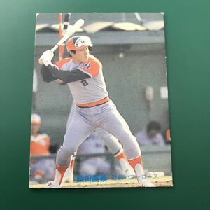 1981年　カルビー　プロ野球カード　81年　360番　近鉄　梨田　　　【管理NO:3-15】