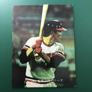 1976年　カルビー　プロ野球カード　76年　607番　76序盤戦攻防シリーズ　阪急　大熊　　【管理NO:3-30】