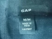 ｎ3921　GAP　ギャップ　レディース　半袖　涼しげ　リネン　100％　シャツ　人気　送料格安_画像4