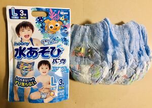 *m- knee playing in water pants Lnimo pattern &tore bread man L Toy Story pattern set *moony