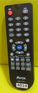 ■即発送！TV-4014■ AVOX テレビ DVD リモコン RADP-1001H■ 動作品 保証付 