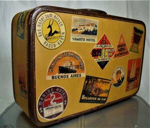 【 】1930年代　世界を旅したトランク・旅行鞄・かばん・ステッカー