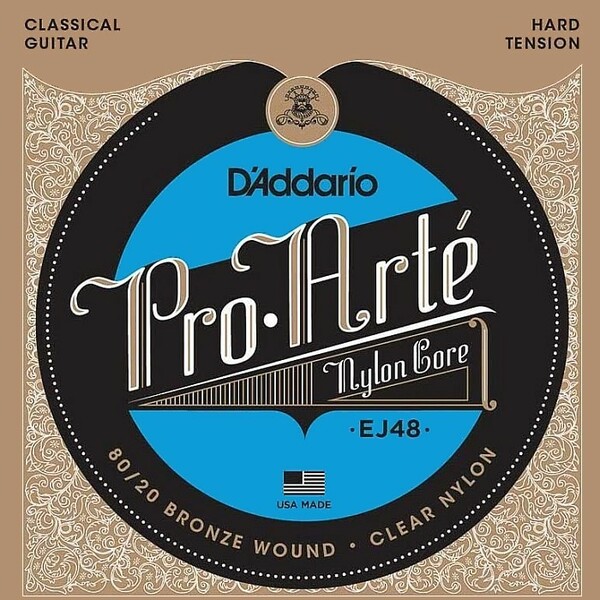 D'Addario EJ48 Pro Arte Nylon Bronze/Clear Hard ダダリオ クラシック弦