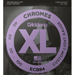 D'Addario ECB84 Flat Wound 040-100 Long Scale ダダリオ フラットワウンド ベース弦