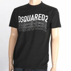 【CU】DSQUARED2　ディースクエアード　半袖Ｔシャツ　ブラック　S74GD0829 S22427 900　メンズ 【新品・未使用・正規品】