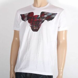 【CU】DSQUARED2　ディースクエアード　半袖Ｔシャツ　ホワイト　S71GD0806 S22427 100　ロゴプリント　メンズ 【新品・未使用・正規品】