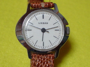 珍品　アンティーク　手巻き式　URBAN　SWISS　MADE　女性用腕時計